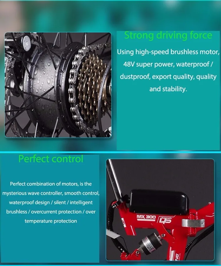 Top V 350 W / 500 W / 8 / 12.5ah Lithium Battery Of The Electric Bicycle, Folding Electric Bike Mtb Mountain Bike Bicycle (type E) 18