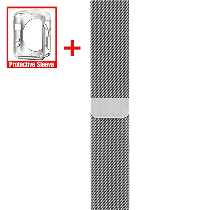

milanese loop watch band For Apple watch band 42/38mm&for apple watch 4 band 40mm 44mm Replace bracelet for iwatch Series 1 2 3