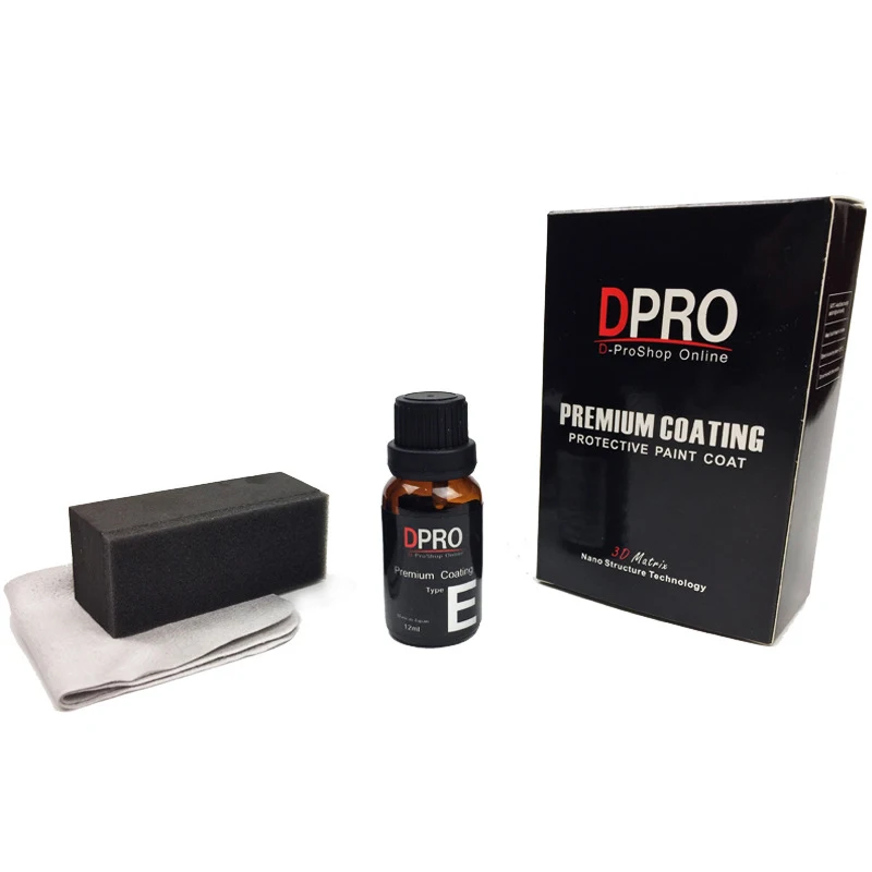 Car Ceramic Coating E Style 12ml auto paint protection Crystal Coat Nano Car Liquid Glasscoat Paint Care Super Hydrophobic Glass Coating for DIY use