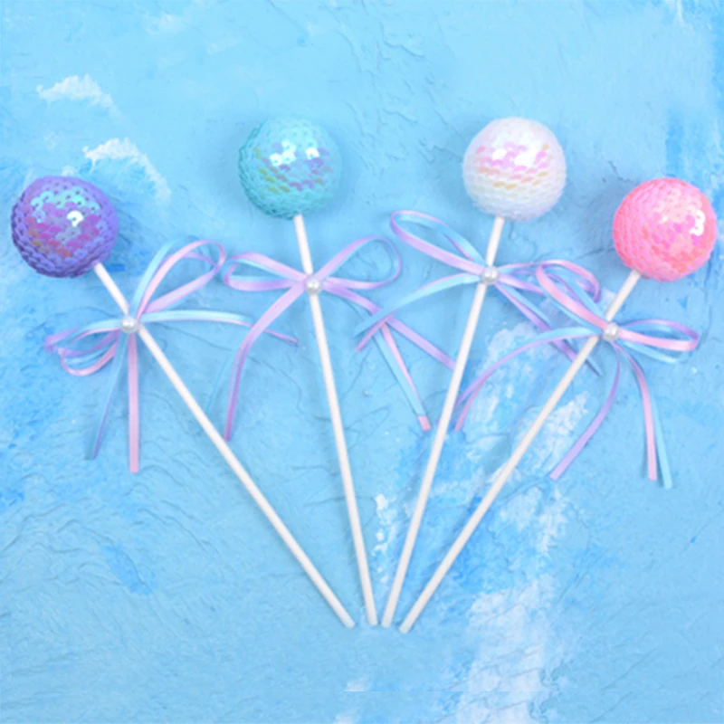 

1Pc Biling Cartoon Cute Round Ball Cake Topper for Party Decoration Dessert lovely Gifts