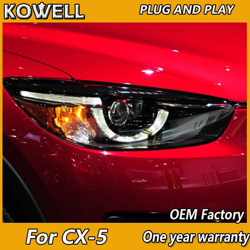 KOWELL стайлинга автомобилей для Mazda CX 5 головной светильник s 2013 2016 налобный фонарь