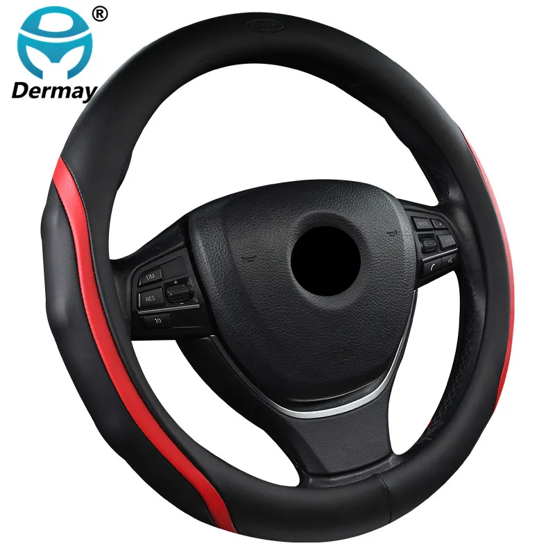 

2018 New Fashion Leather Steering Wheel Cover Non-silp Fit RAV4 Disc Prado Camry Ralink Corolla Crown etc. More Than 95% Cars