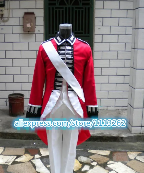 

Axis Powers cosplay costume British War of independence Red military uniform Cosplay Costume Custom Made Any Size