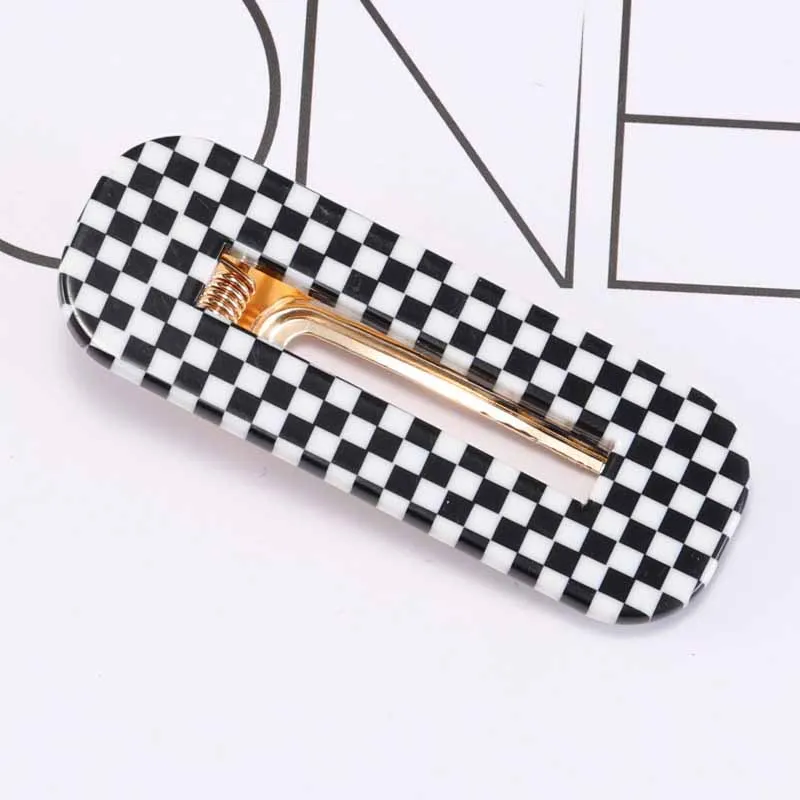 

Korean Lovely Girls Mosaic Round dot Hair Clips Cute Print Waterdrop Rectangle Hairpins Barrettes Princess Hair Accessories