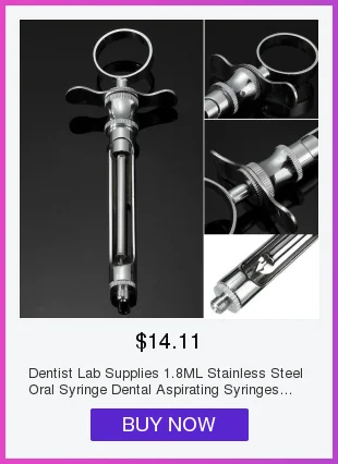 Стоматолог лабораторные принадлежности 1,8 мл нержавеющая сталь Oral шприц зубной аспирационные шприцы с головкой инструмент