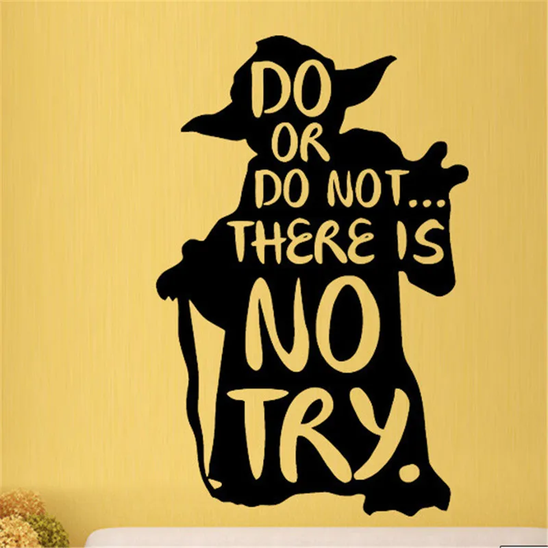 Do or Not Yoda Звездные войны наклейки на стену виниловые для домашнего декора