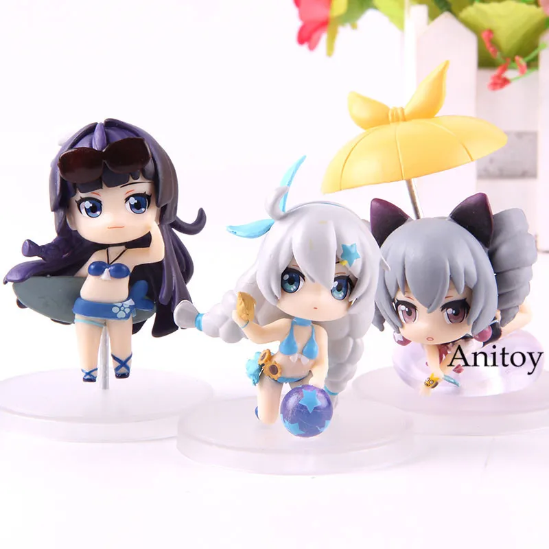 New Anime 3pcs Set Honkai Impact 3 PVC Figure Toy Gift
