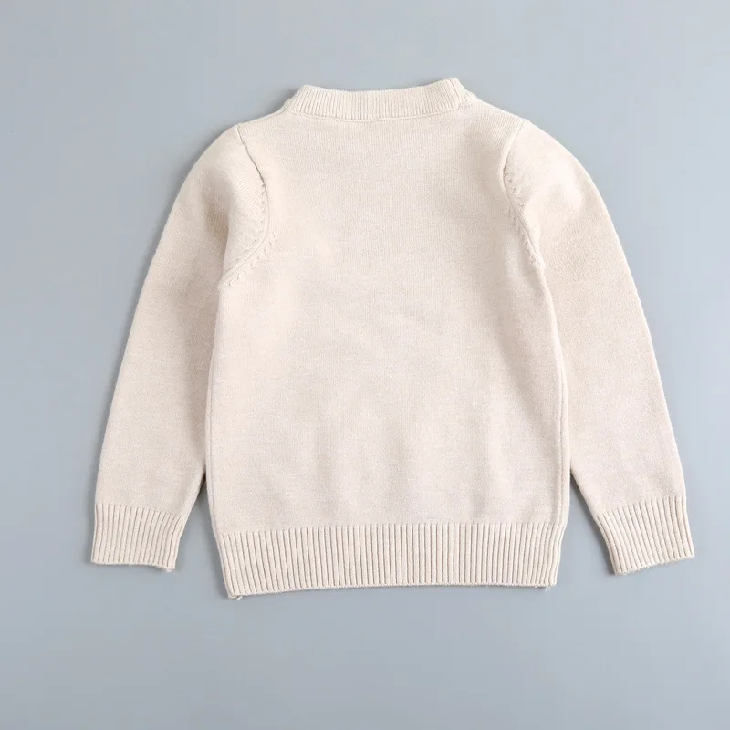 Korean Kids Boy Autumn New Toddler Girl Sweaters O-neck Long Sleeve Baby Wool Knitted Sweater Winter Kids Sweaters Tops