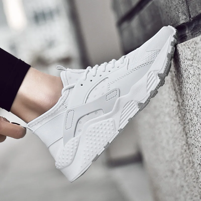 Fast Delivery Fashion Mesh Man Sneakers Breathable Black Men's Casual Walking Shoes Training Shoes Tenis Masculino Plus Size 48