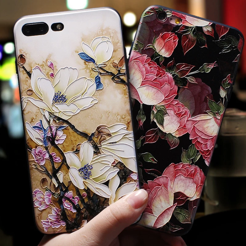 

3D Relief Flower Silicone Case For Funda Xiaomi Redmi Note S2 5 7 6 Pro Plus 4A 4X 5A 6A 3 4 Global for Xioami Mi 9 8 Lite Case