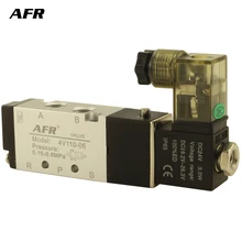 Air Solenoid Valve 5 Way Port 2 Position Gas Pneumatic Electric Magnetic Valve 12V 24V 220V 4V110-06 port 1/8 Air Solenoid Valve 5 Way Port 2 Position Gas Pneumatic Electric Magnetic Valve 12V 24V 220V 4V110-06 port 1/8