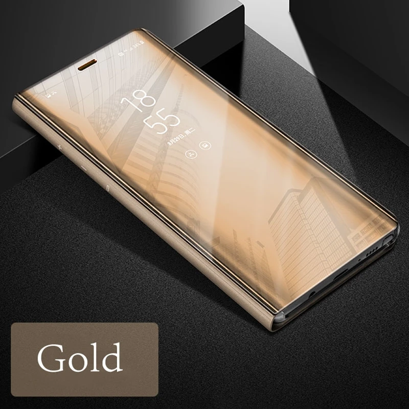 Умный чехол с откидной крышкой для Samsung S10 S9 S8 S7 Note 9 8 A70 A50 A40 A30 A20 A10 A8 A6 J4 J6 J2 кожаный