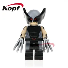 50 шт. PG380 Супер Герои Росомаха Дэдпул Капитан Америка Бэтмен куклы Модель Кирпичи экшн строительные блоки детские подарочные игрушки