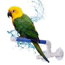 Складной Стенд стойка платформа попугай душ окунь для попугая пластиковая птица ванна окунь держатель птицы аксессуары