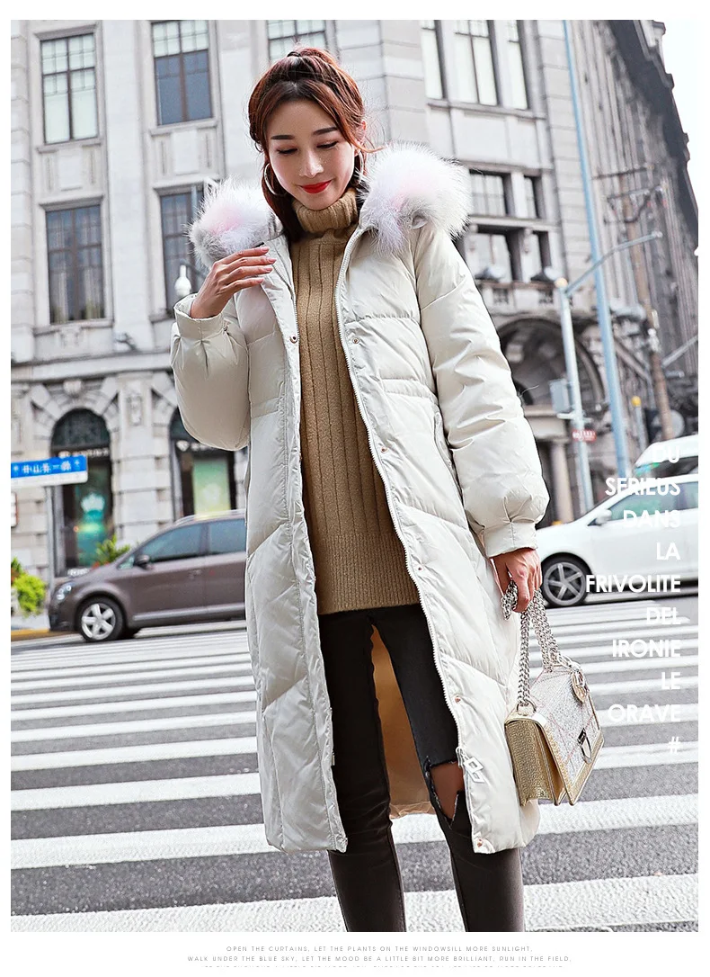 2018 Women Winter Parkas Long Jackets And Coats Adjustable Waist Female Thick Warm Coats Overknee Padded Outwear Jacket AS040 (20)