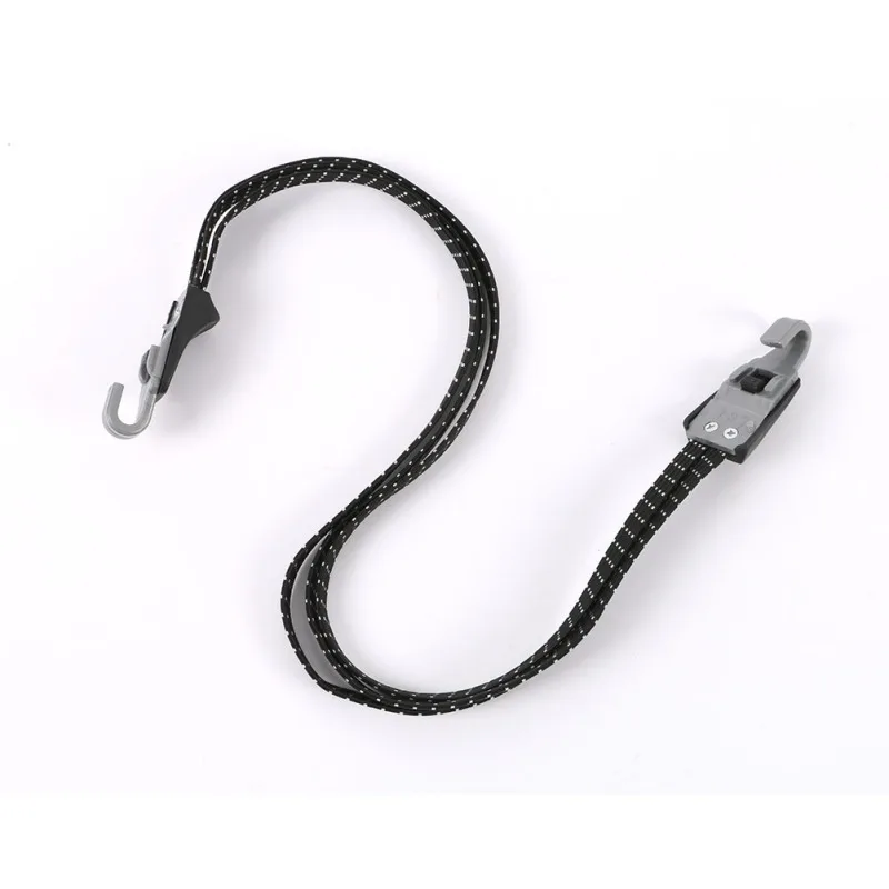 

3 In 1 Durable Bicycle Hook Tie Elastic Cord Luggage Bungee Strap Rope Gray 68cm 1 PCS