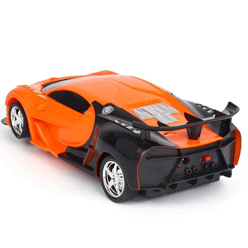 2 In 1 RC Car Sports Car Transformation Robots Models Remote Control Toy Kids(red