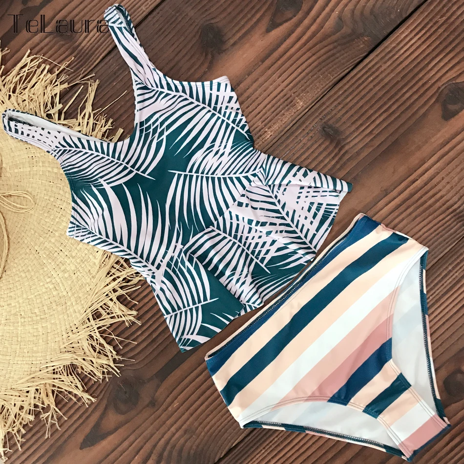 Женский купальник бикини с высокой талией и рюшами 2019|tankini two piece|tankini tankinitankini women |