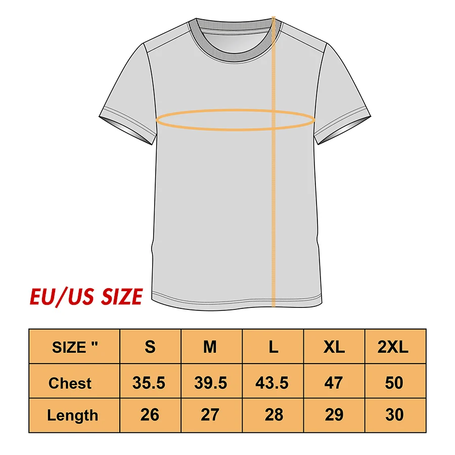 eu t shirt size to us