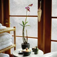 Ширина 45/60/75/85*300 см ПВХ высокого качества самоклеющиеся декоративные матовый конфиденциальности оконная пленка риса Бумага Лили flower17.7/35* 118in