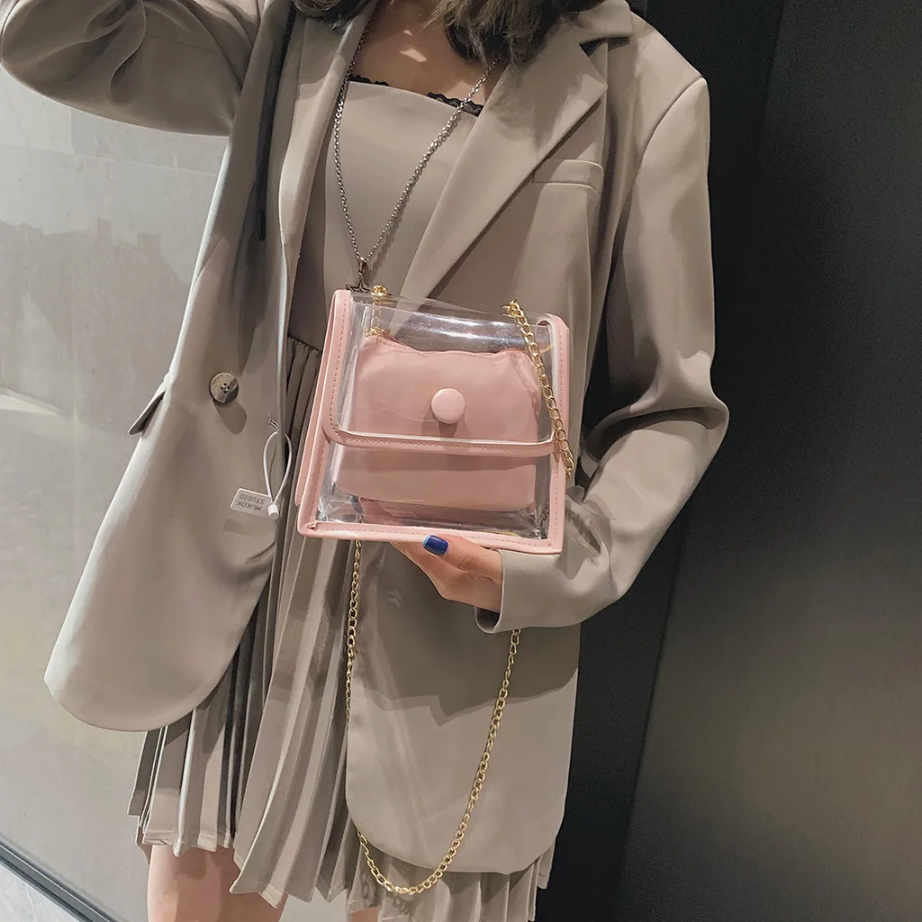 Fashion Transparent Bag Crossbody Bags For Women 2019 Cover Clear Women