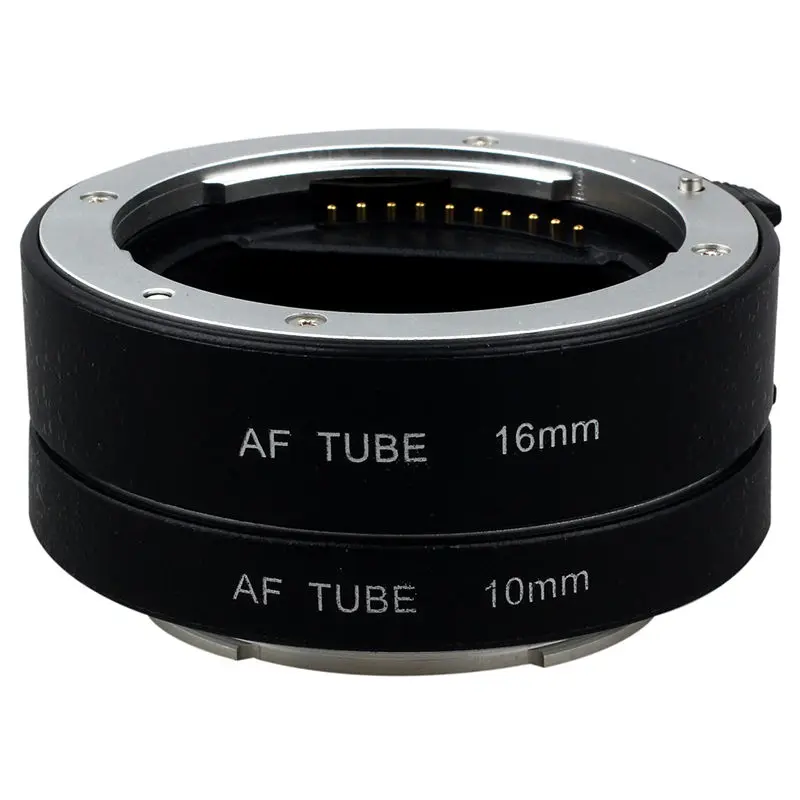 Черный металлический AF Автофокус Макро Удлинитель Набор 10 мм и 16 для Sony NEX e