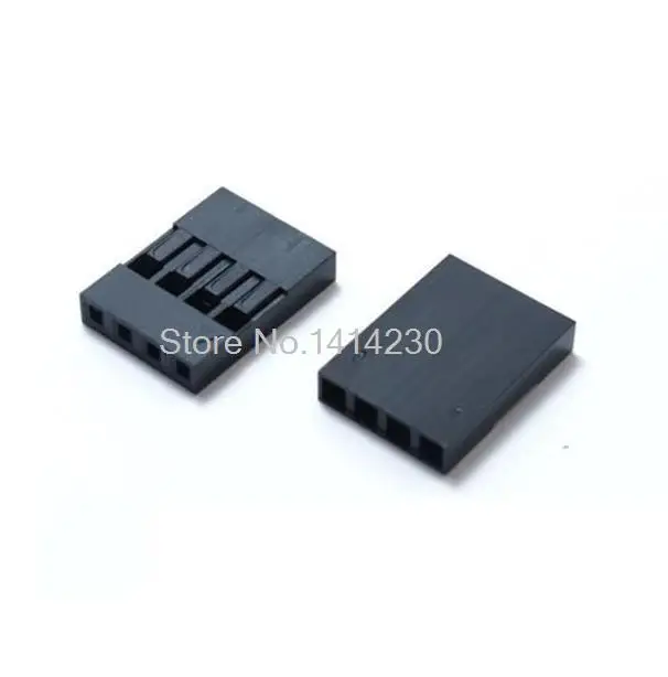 100 шт 2,54 мм 4Pin 4P Dupont коннектор корпус Дюпон пластиковая оболочка штекер Dupont перемычка провода кабель контактный коннектор