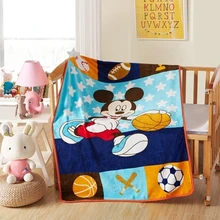Промо-акция! Мультяшное одеяло, набор постельных принадлежностей для детской кроватки, коралловый флис, комплект постельного белья для новорожденных, одеяло, 140*100 см