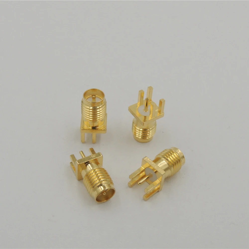 PC Board PCB Panel Mount RP-SMA Female Straight Receptacle Solder RF Connector