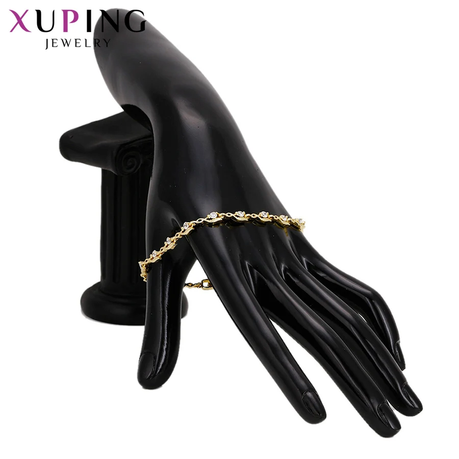 Xuping Fashion Sweet Bracelet with Synthetic Cubic Zirconia for Women Thanksgiving Christmas Jewelry Gifts S65-72714
