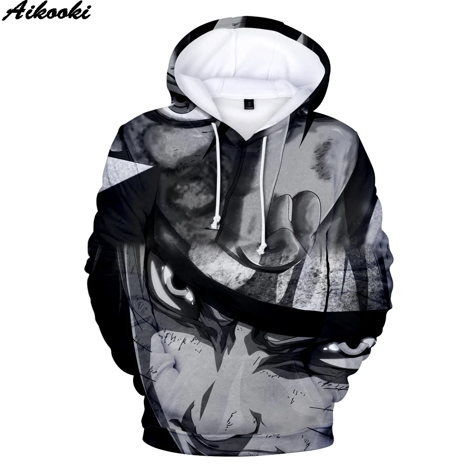  Aikooki Fashion Anime Naruto Hoodies Men/Women Winter New 3D Hoodies Oversized Sweatshirts Naruto 3