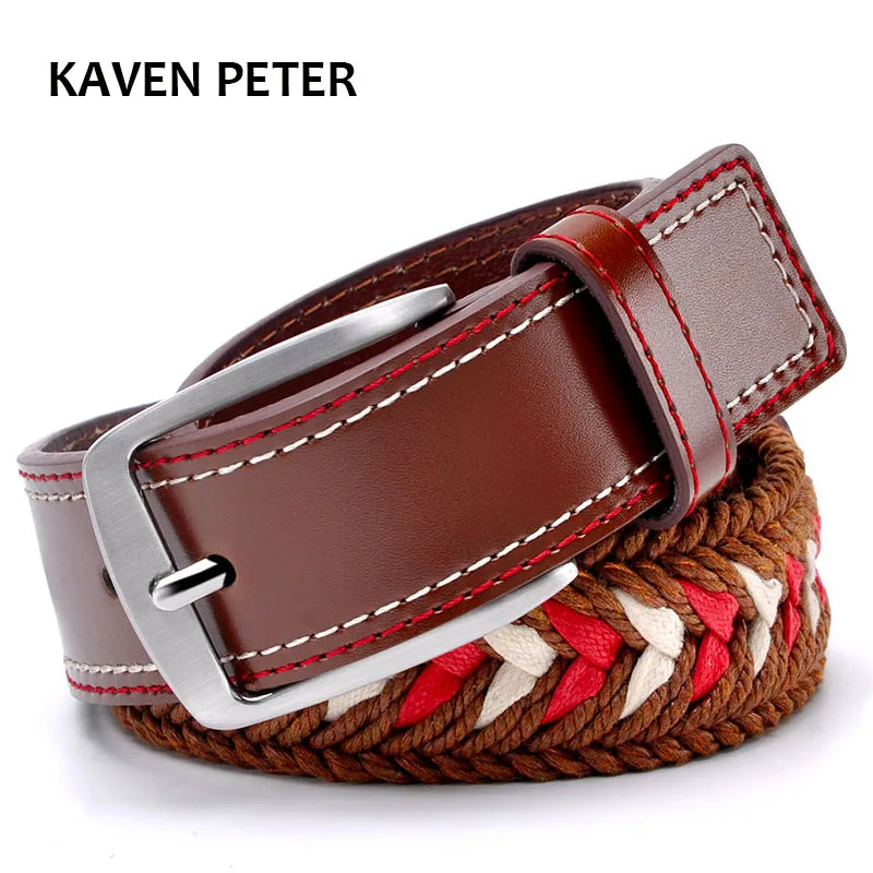 Designer Belts Men Braided Leather Belt High Quality