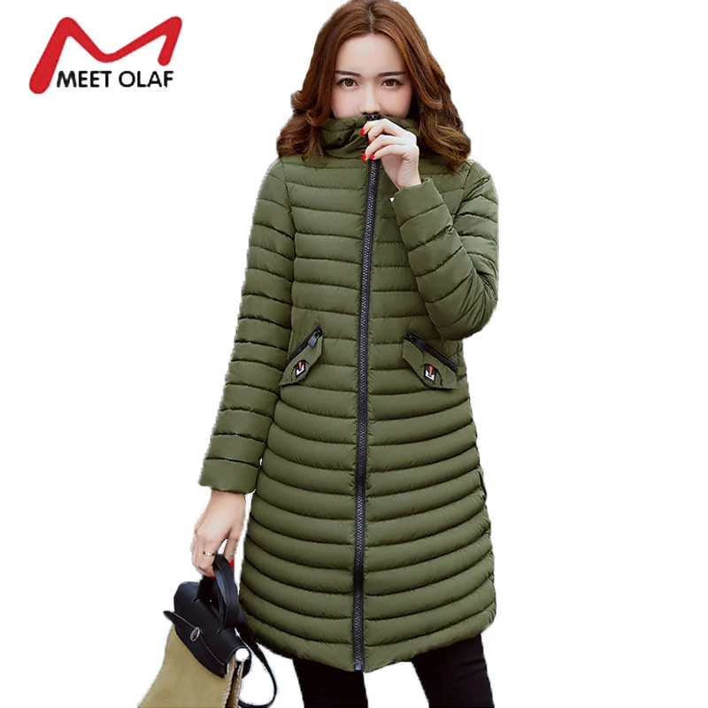 2017 Winter Coats Hooded Winter Jackets Female Hooded