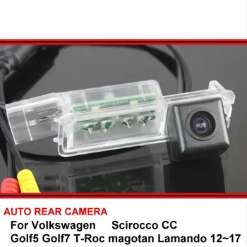

For Volkswagen Scirocco CC Golf5 Golf7 T-Roc magotan Lamando 12~17 Car Night Vision Rear View Reversing Backup Rearview Camera