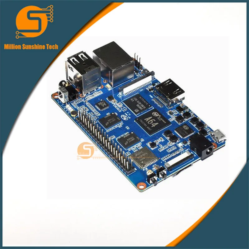 Banana pi BPI-M64 четырехъядерный 64 бит SBC с allwinner A64