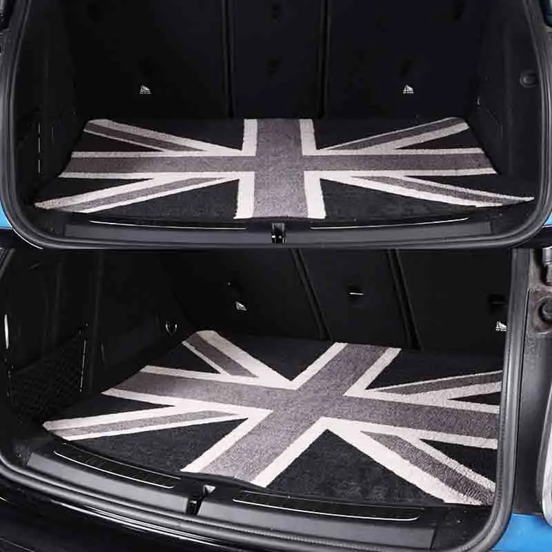  Union Jack Car Floor Rear Trunk Mat Cargo Auto Protected For Mini Cooper One JCW F54 F55 F56 F60 R6