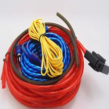 Усилитель проводки установки провода Комплект кабелей 4 м длина сабвуфера динамик 60 Вт профессиональные провода, автомобильная аудиосистема