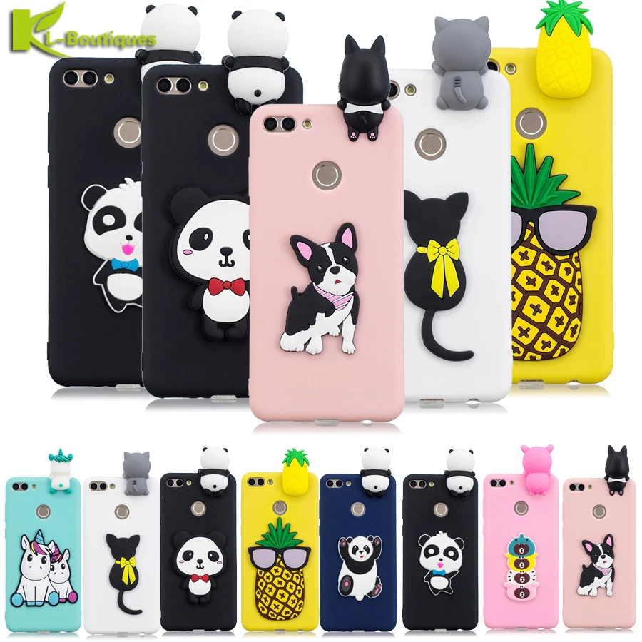 

Huawei Y9 2018 Case For Huawei Enjoy 8 Plus Cover 3D Cartoon Soft TPU Back Cover For Huawei Y9 2018 Y 9 2018 Phone Cases Coque
