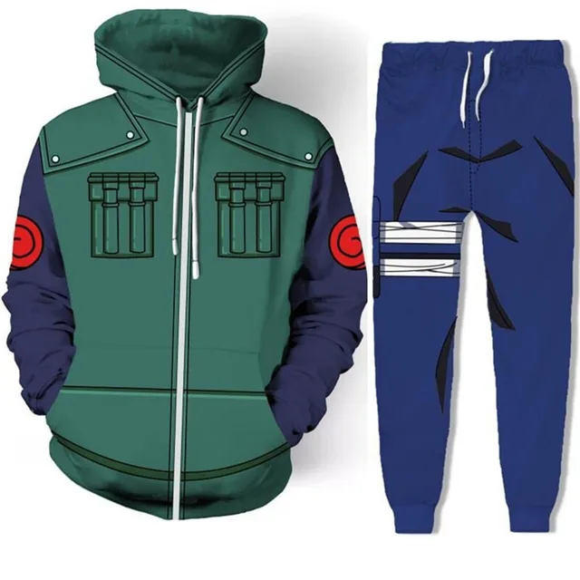 cosplay NARUTO Uzumaki Naruto /Hatake Kakashi coat 3D printing zipper ...