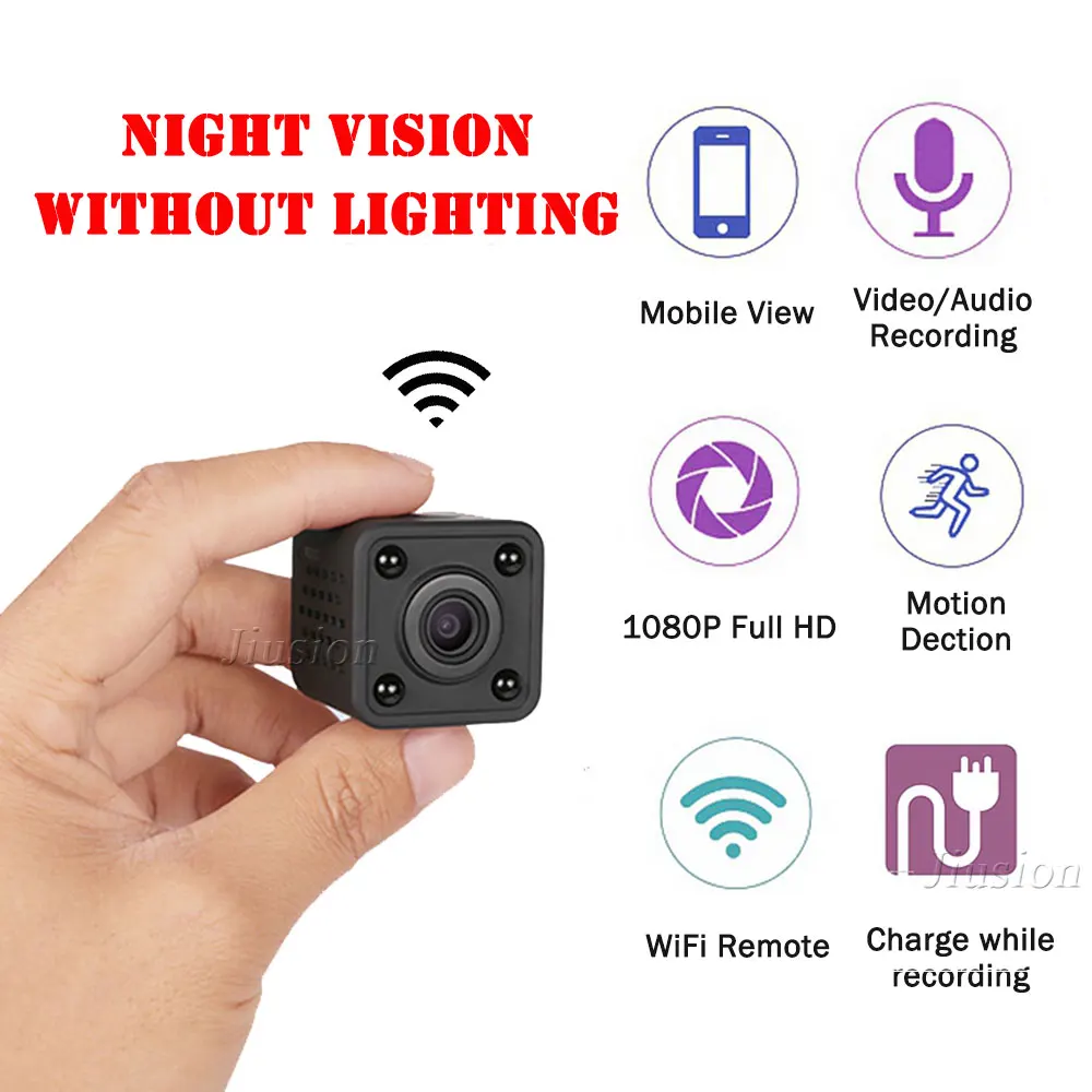 

Smart Cam Mini Camera HDQ9 Wifi IP Camcorder 1080P HD Small Camera Wireless Surveillance Esipa DV DVR Video Voice Recorder