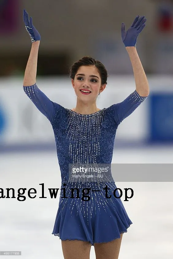 

Синие платья для катания на коньках для девочек, индивидуальные платья для катания на коньках, женское платье для коньков на коньках с длинными рукавами, бесплатная доставка