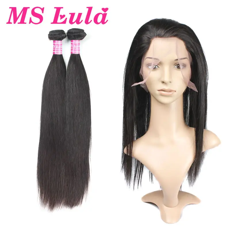 Ms lula hair 22.5"X4"X2" lace frontal closure 360 frontal with bundles