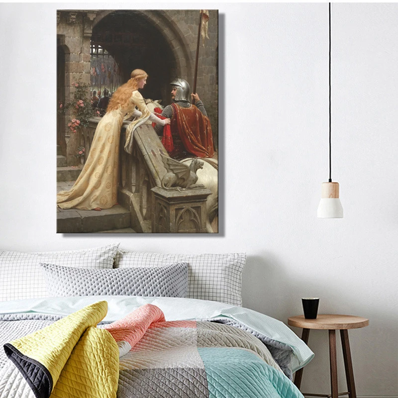 Английская известная картина Godspeed от Эдмунд Блэр Лейтон плакаты Печать на холсте настенные художественные декоративные картины для гостиной