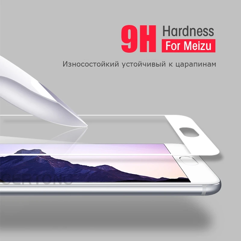 2.5D Закаленное стекло для Meizu 16th Plus 15 M6 M5 M3 Note Защитная пленка экрана Pro 7 6 M6S