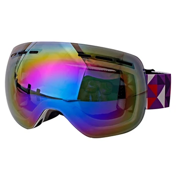 

XQ-HD Winter Windproof Ski Goggles Double Layers Anti-Fog Skiing Glasses Men Women's Glasses Anti-UV Motocross Glasses
