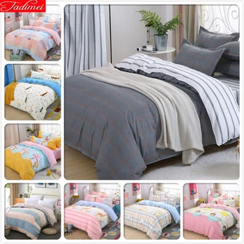 

Duvet Cover Bedding Set Quilt Comforter Blanket Pillow Case Soft Cotton Bed Linen Adult Big Double Queen King Size Bedspreads 2m