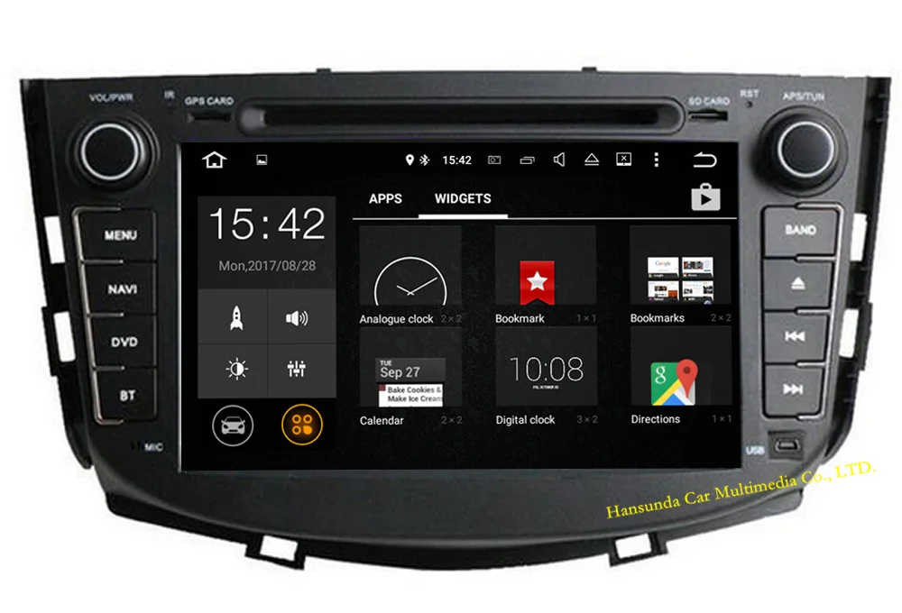 Excellent Android 6.0 HD 1024*600 8inch car dvd radio player for Lifan X60 with gps free maps BT 3G 4G wifi steering wheel control 2