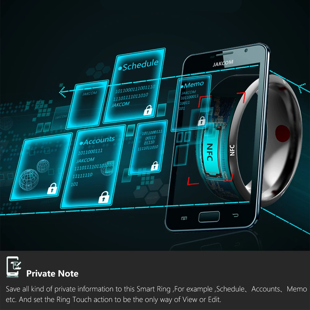 New Smart Ring technology Wearable Devices Magic Finger For Android Windows NFC Phone Smart Electronics Accessories