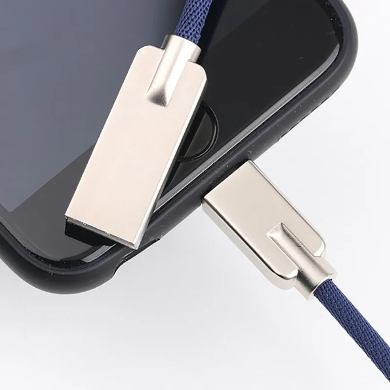 Android usb type-c Micro USB и зарядный кабель для iPhone 6 7 8 X мобильный телефон зарядный кабель из цинкового сплава линия передачи данных Быстрая зарядка