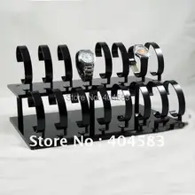 16 слот черная подставка для часов держатель стойки Настольный стенд
